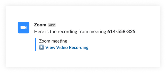 Automatically share Zoom meeting details and recordings
