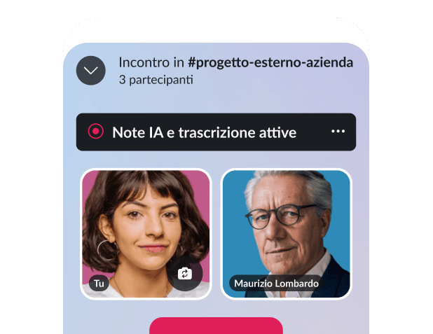 A mockup displays a virtual huddle.
