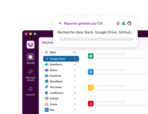 L’IA de Slack recherche des réponses dans les applications.